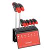 Screwdriver set with T-handle T9-T40x mm 7-piece